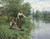 Two Women Fishing by Daniel Ridgway Knight