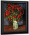 Vase With Red Poppies By Jose Maria Velasco