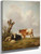 View In Stour Valley With Two Cows By Thomas Sidney Cooper By Thomas Sidney Cooper