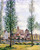 View Of Moret Sur Loing Through The Trees By Alfred Sisley