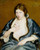 Woman In A Blue Wrap By William Macgregor Paxton By William Macgregor Paxton