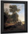 Woodlands With A River And Barges With Sails By John Crome Woodlands With A River And Barges With Sails By John Crome