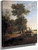 Woodlands With A River And Barges With Sails By John Crome Woodlands With A River And Barges With Sails By John Crome