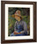 Young Peasant Girl Wearing A Straw Hat By Camille Pissarro By Camille Pissarro