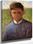 Young Peasant In Blue By Georges Seurat