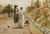 A Garden Stroll By George Goodwin Kilburne By George Goodwin Kilburne