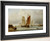 A Harbour Scene With Fishing Boats By Edward William Cooke, R.A.