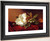 A Magnolia On Red Velvet By Martin Johnson Heade
