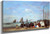 Beach At Trouville 1 By Eugene Louis Boudin