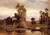 Boat On A Pond By Charles Francois Daubigny By Charles Francois Daubigny