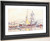 Boats In Port By Paul Signac