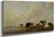Cattle By A River By Thomas Sidney Cooper By Thomas Sidney Cooper