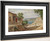 Coastal Landscape From Taormina On Sicily By Carl Frederik Peder Aagaard By Carl Frederik Peder Aagaard