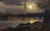 Dresden At Night By Johan Christian Dahl By Johan Christian Dahl