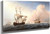 English Warships Heeling In The Breeze Offshore By Willem Van De Velde The Younger