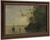 Evening On The Lake By Jean Baptiste Camille Corot