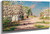 Farm With Blooming Apple Trees And Windmill By Johan Krouthen