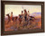 Four Mounted Indians By Charles Marion Russell