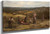 Haying And Playing By John Linnell By John Linnell