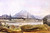 Hudsons Bay Company Fort Langley, Left Bank Of Fraser River, Langley Butte In The Distance By James Madison Alden Hudsons Bay Company Fort Langley, Left Bank Of Fraser River, Langley Butte In The Distance By James Madison Alden
