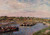 Idle Barges On The Loing Canal At Saint Mammes By Alfred Sisley