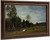 Landscape Near Honfleurw By Eugene Louis Boudin