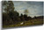 Landscape Near Honfleurw By Eugene Louis Boudin