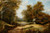 Landscape With A Shepherd On A Road Through Trees By John Linnell By John Linnell