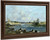 Laundresses On A Branch Of The Touques By Eugene Louis Boudin