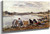 Laundresses On The Banks Of The Touques 3 By Eugene Louis Boudin