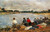 Laundresses On The Banks Of The Touques111222 By Eugene Louis Boudin