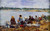 Laundresses On The Banks Of The Touques121 By Eugene Louis Boudin Laundresses On The Banks Of The Touques121 By Eugene Louis Boudin