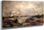 Lower Manhattan From Communipaw, New Jersey By Thomas Moran