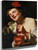 A Bacchic Young Man Squeezing Grapes Into A Cup  By Gerard Van Honthorst By Gerard Van Honthorst