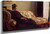 Meditation, Madame Monet Sitting On A Sofa By Claude Oscar Monet