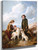 A Boy And A Girl With Hounds By Richard Ansdell