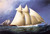 New York Yacht Club Schooner Columbia Leading New York Yacht Club Schooner Dauntless Rounding Sandy Hook Lightship In The Hurricane Cup Race