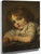 A Child With An Apple By Jean Baptiste Greuze