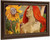 Redheaded Woman And Sunflowers By Paul Gauguin