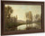 River Scene By Stanislas Lepine River Scene By Stanislas Lepine