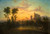 River With Old Ruins, Sunset By Francis Danby