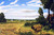 Roadside Scene With Three Houses And Figure, Manitoba By William George Richardson Hind