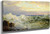 Rolling Surf, Pink Clouds By William Trost Richards By William Trost Richards