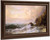 Rough Seas Near Snow Capped Mountains By William Trost Richards By William Trost Richards