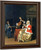 A Man Playing The Lute, A Woman With A Dog, And A Page By Gabriel Metsu