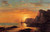 Seascape Cliffs At Sunset By William Bradford By William Bradford