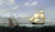 Ships In Boston Harbor By Fitz Henry Lane
