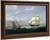 Ships In Boston Harbor By Fitz Henry Lane