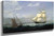 Ships In Boston Harbor By Fitz Henry Lane
