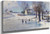 Sledging On A Frozen Pond By Peder Mork Monsted